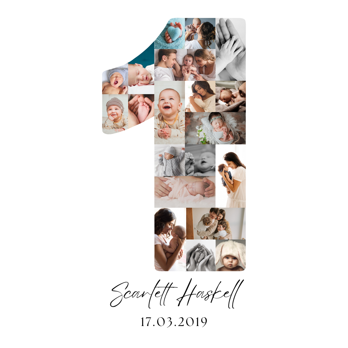 1 Birthday Photo Collage