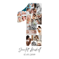 1 Birthday Photo Collage