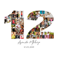 12 Birthday Photo Collage