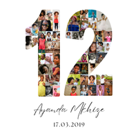 12 Birthday Photo Collage