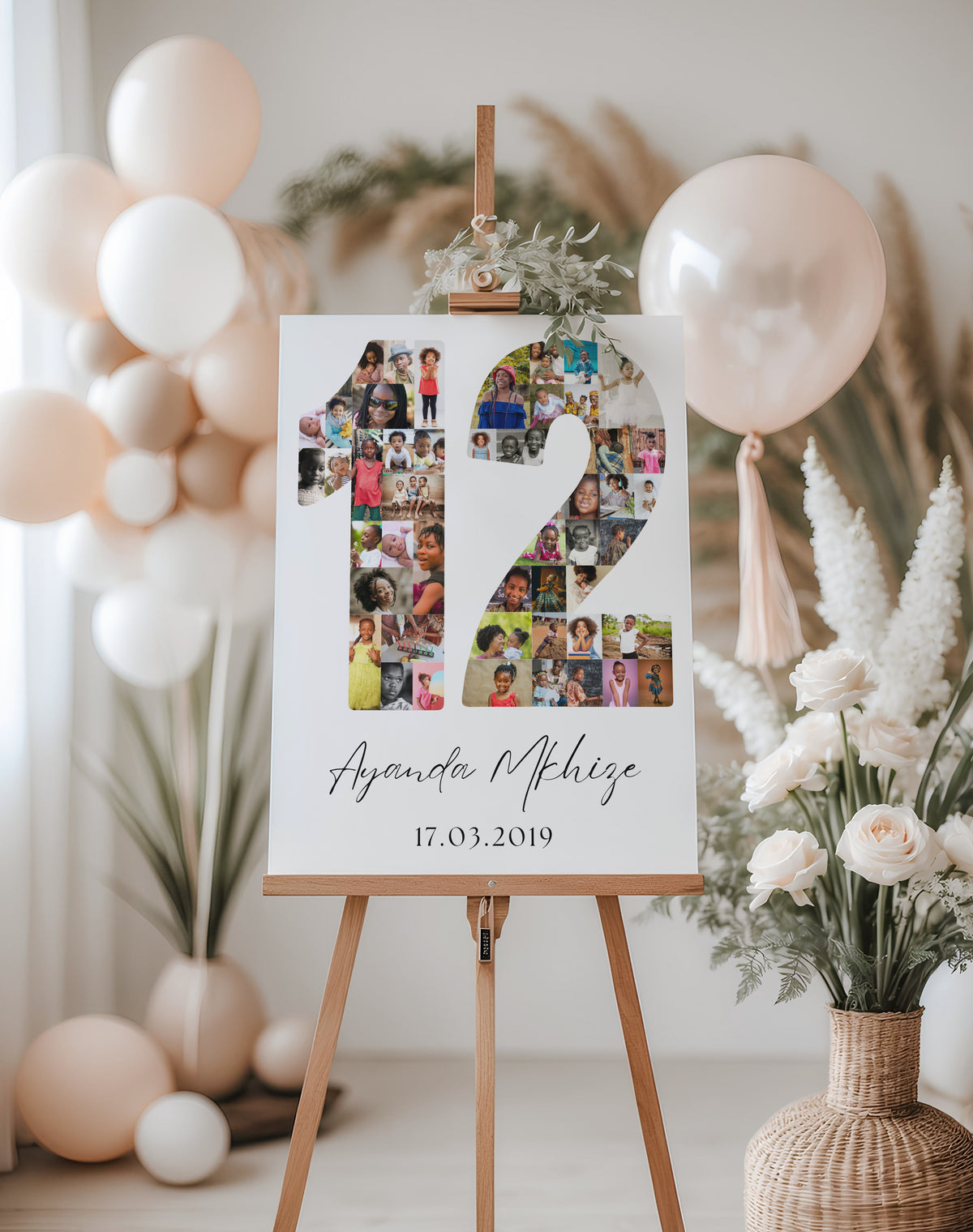12 Birthday Photo Collage