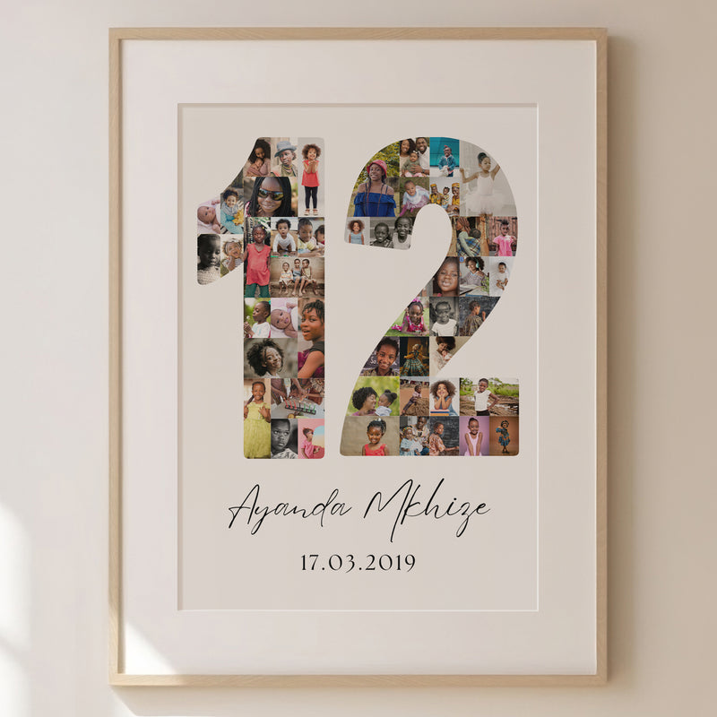 12 Birthday Photo Collage