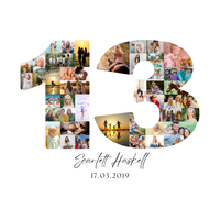 13 Birthday Photo Collage