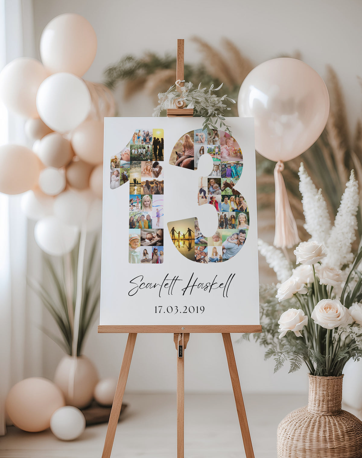 13 Birthday Photo Collage