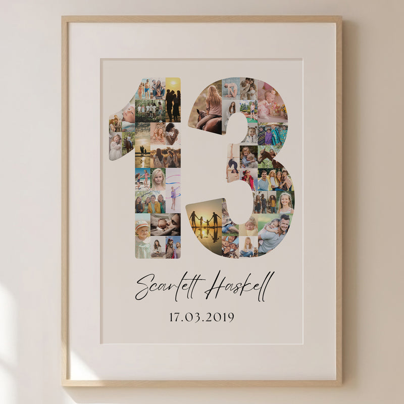 13 Birthday Photo Collage