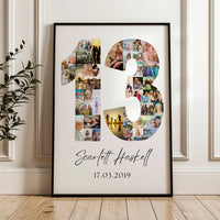 13 Birthday Photo Collage