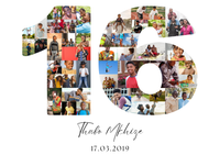 16 Birthday Photo Collage