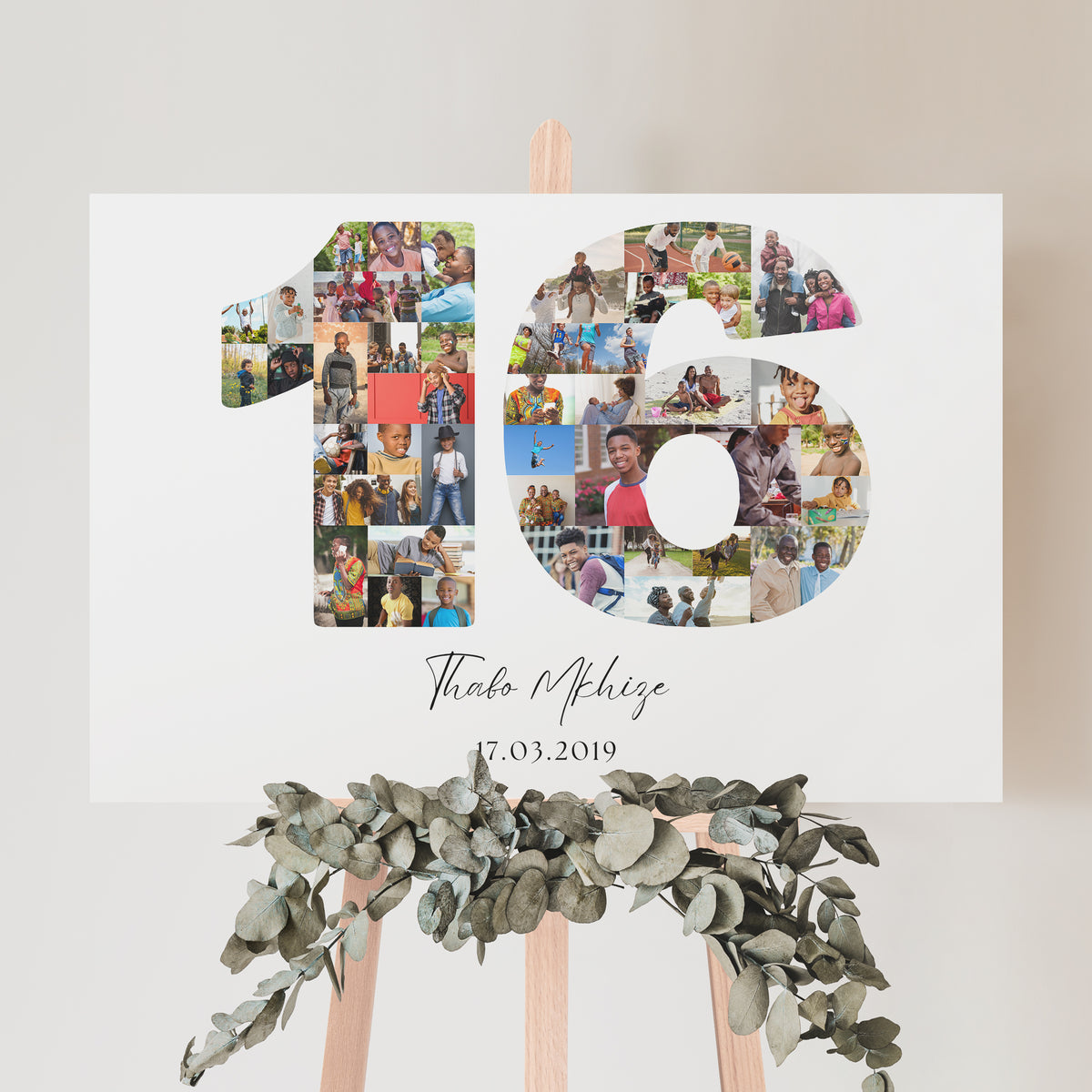 16 Birthday Photo Collage