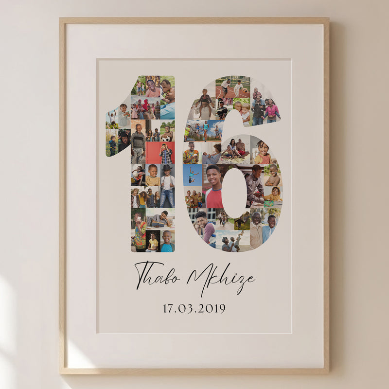 16 Birthday Photo Collage