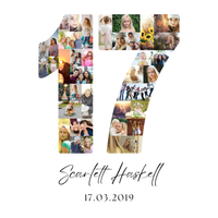 17 Birthday Photo Collage