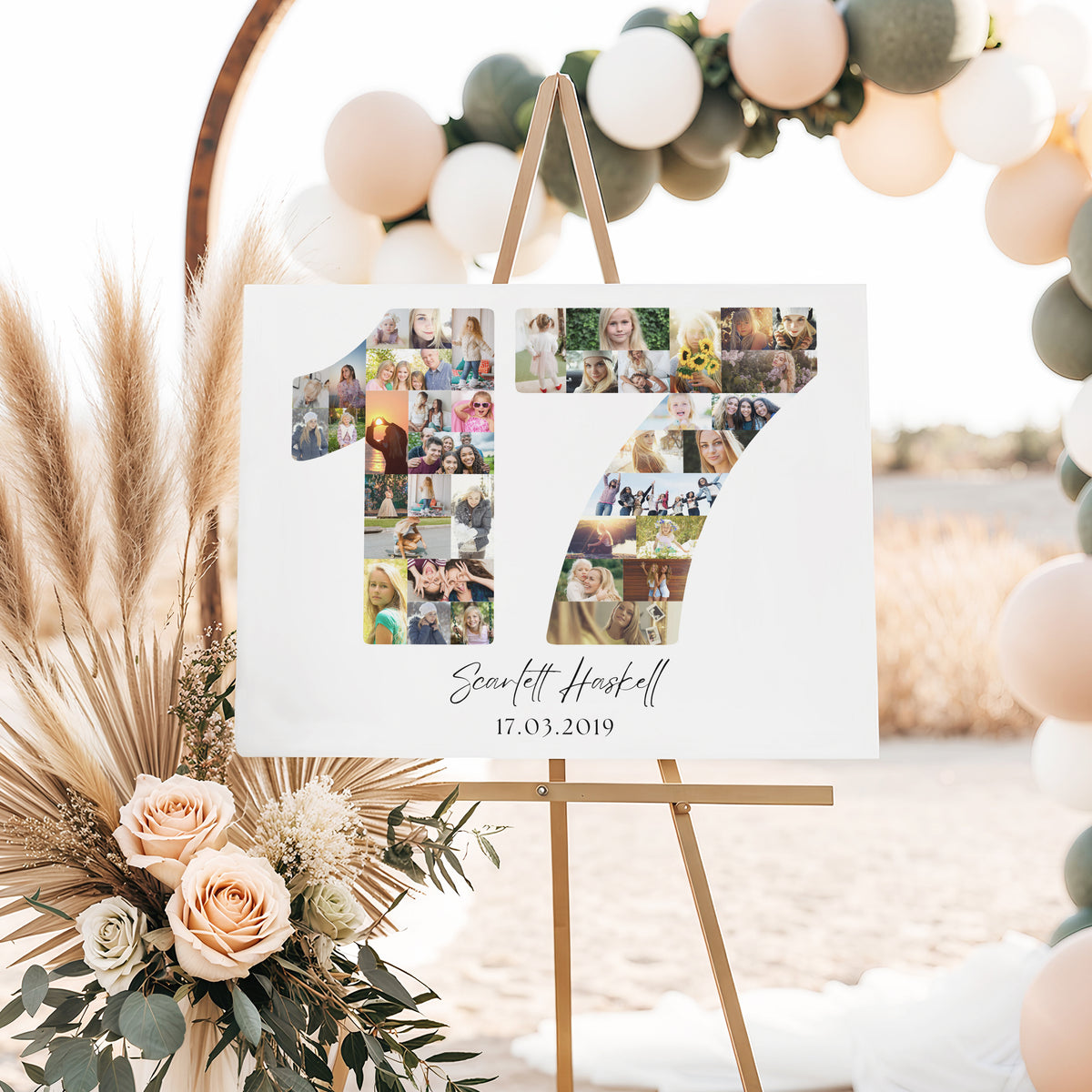 17 Birthday Photo Collage