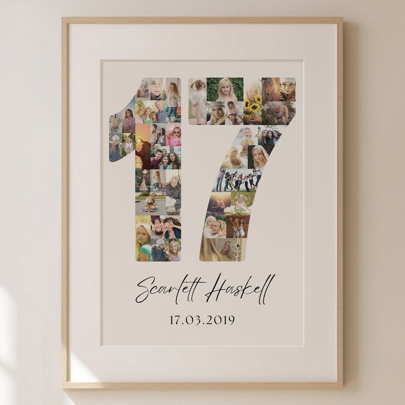 17 Birthday Photo Collage