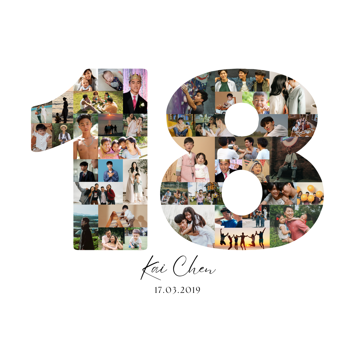 18 Birthday Photo Collage