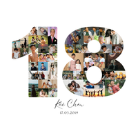 18 Birthday Photo Collage