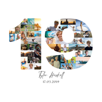19 Birthday Photo Collage
