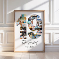 19 Birthday Photo Collage
