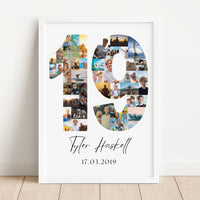 19 Birthday Photo Collage
