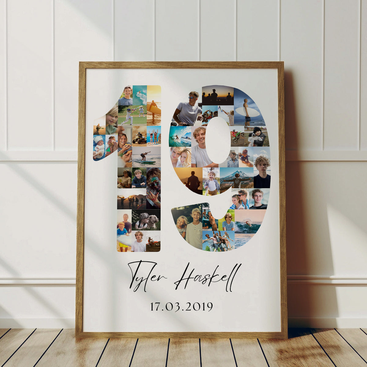 19 Birthday Photo Collage