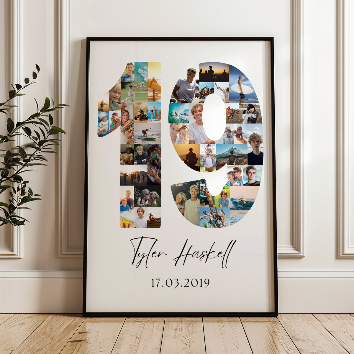19 Birthday Photo Collage