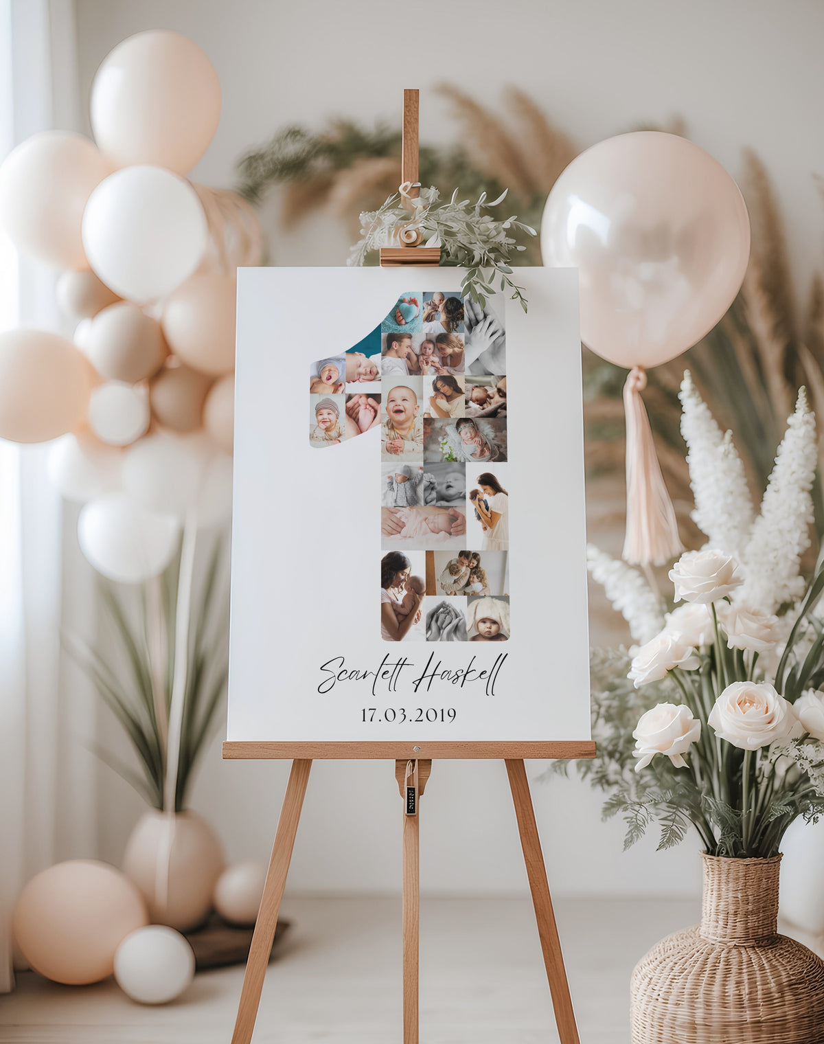 1 Birthday Photo Collage