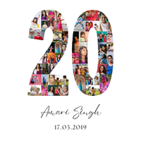 20 Birthday Photo Collage