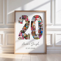 20 Birthday Photo Collage