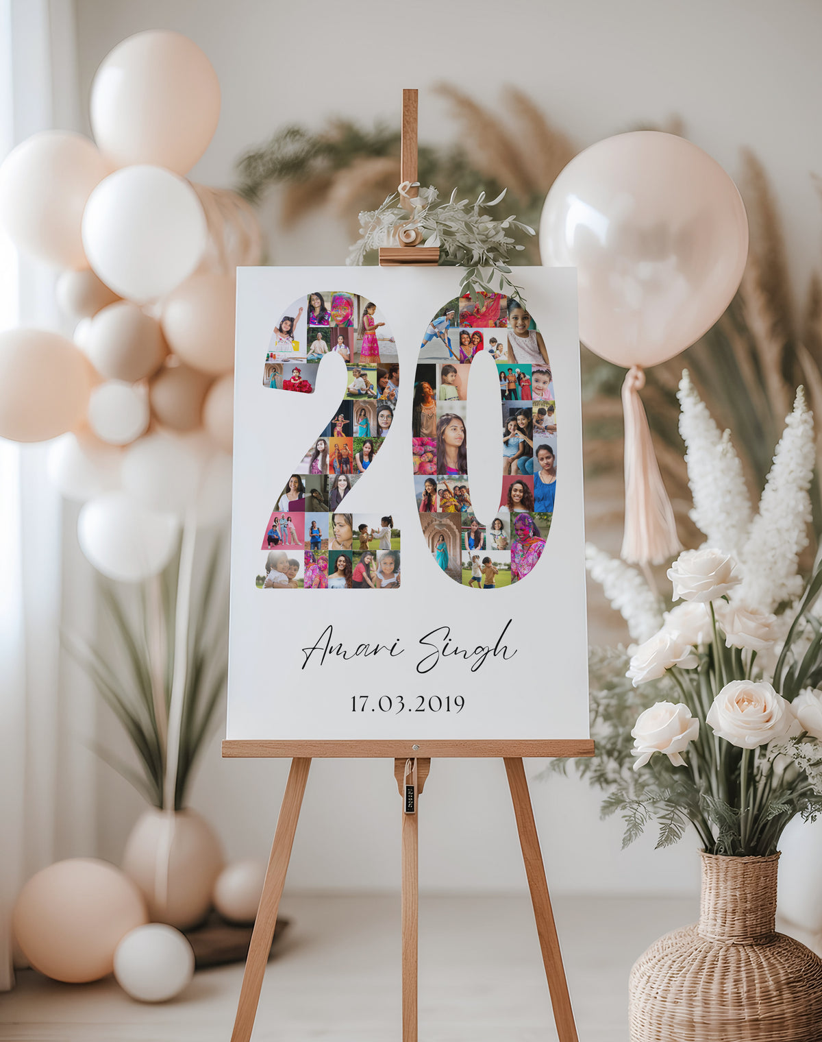 20 Birthday Photo Collage