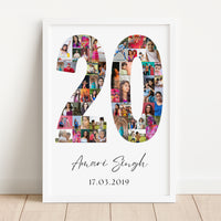 20 Birthday Photo Collage