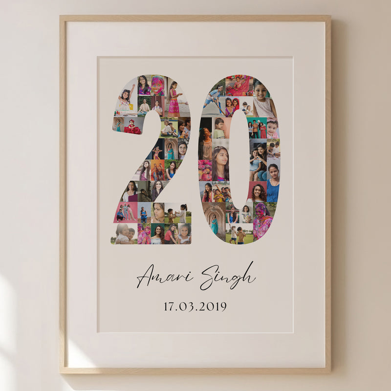 20 Birthday Photo Collage