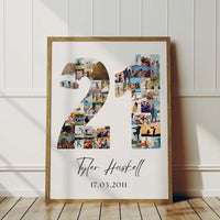 21 Birthday Photo Collage