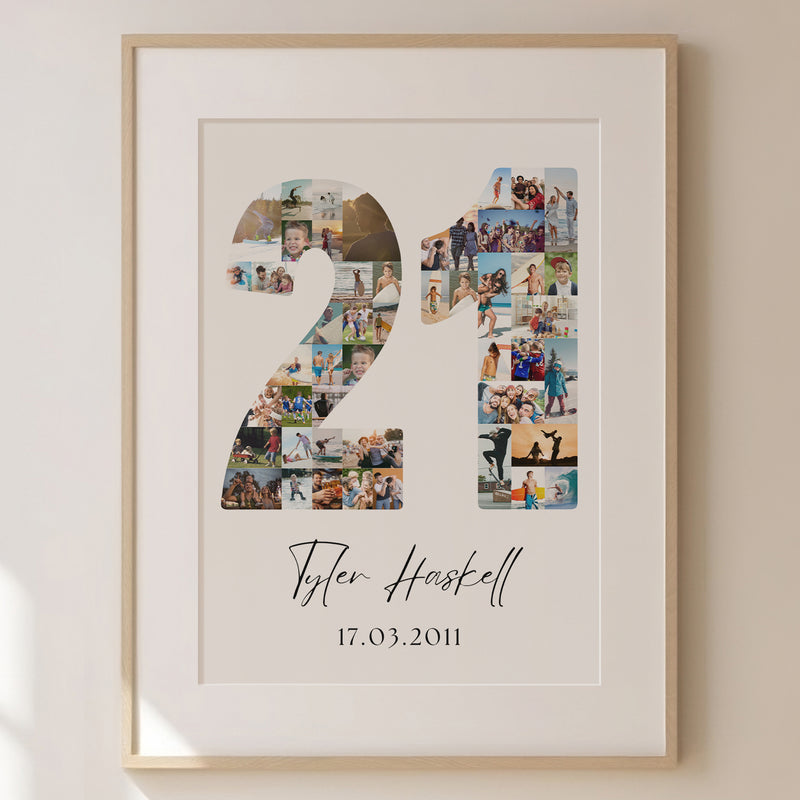21 Birthday Photo Collage