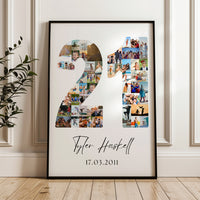 21 Birthday Photo Collage