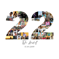 22 Birthday Photo Collage