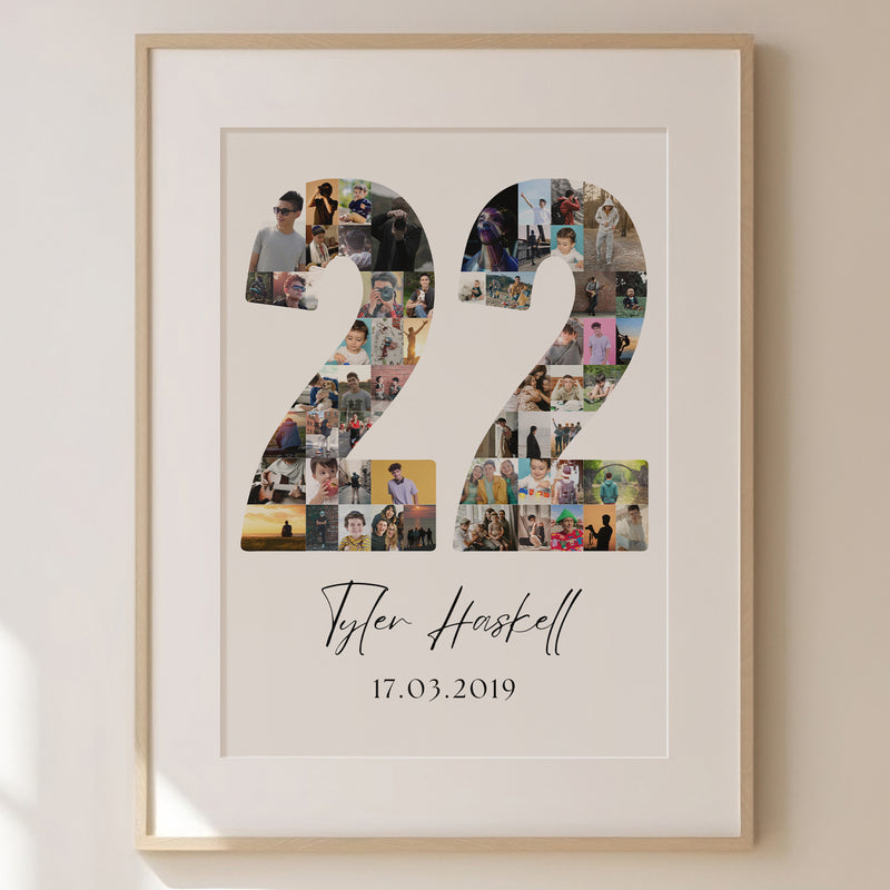 22 Birthday Photo Collage
