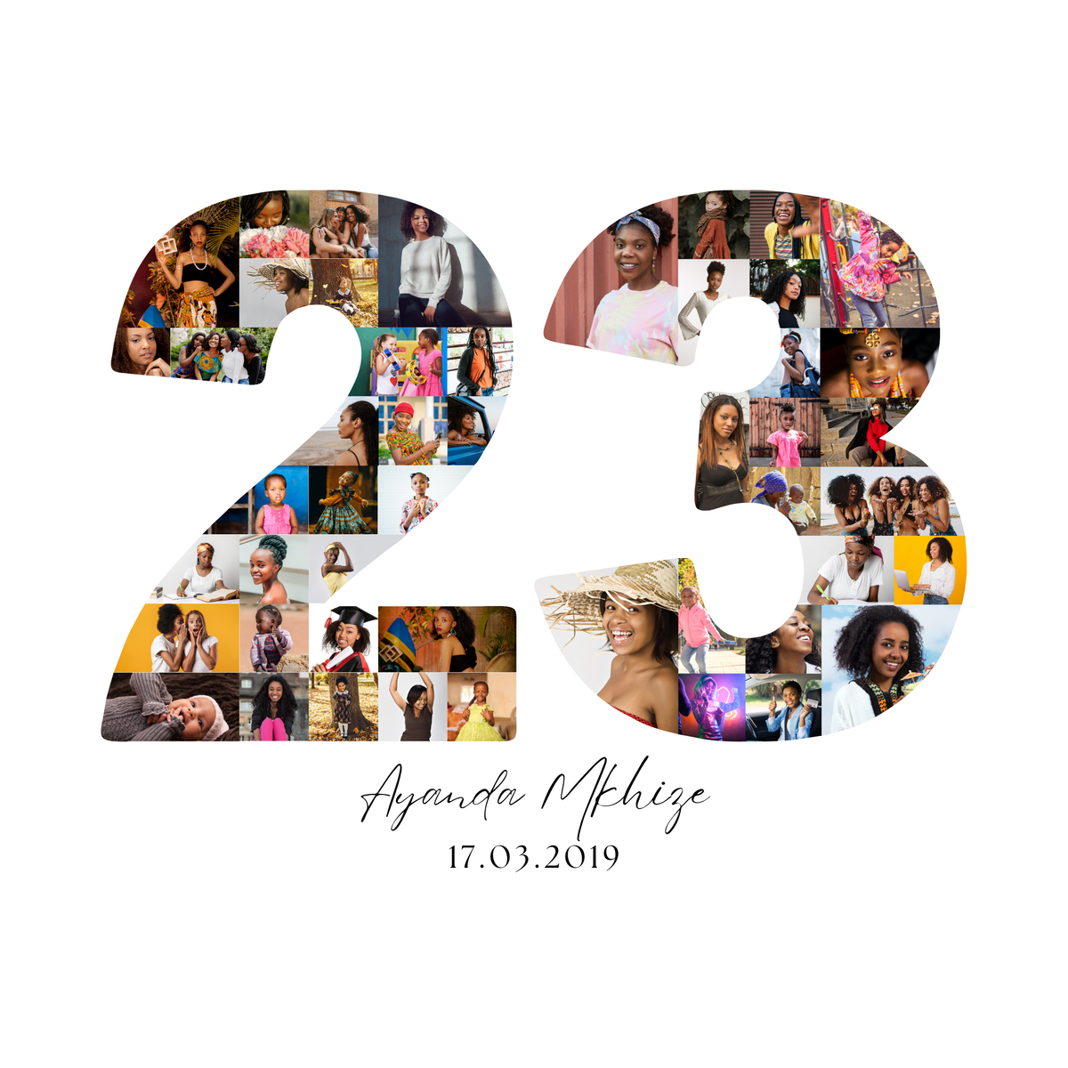 23 Birthday Photo Collage