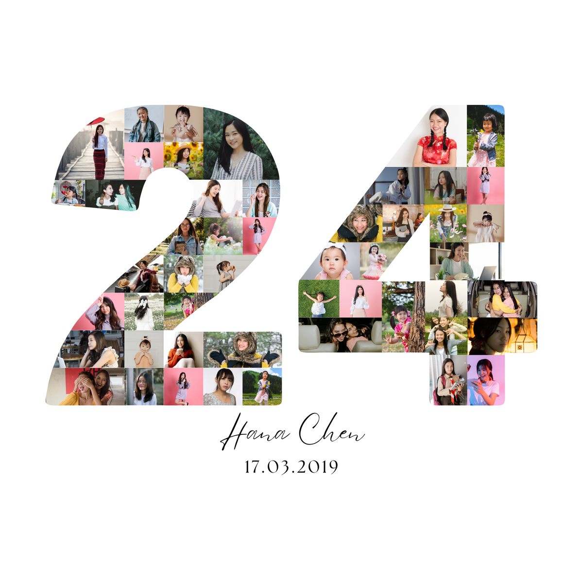 24 Birthday Photo Collage