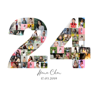 24 Birthday Photo Collage