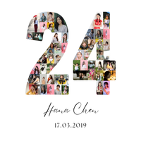24 Birthday Photo Collage