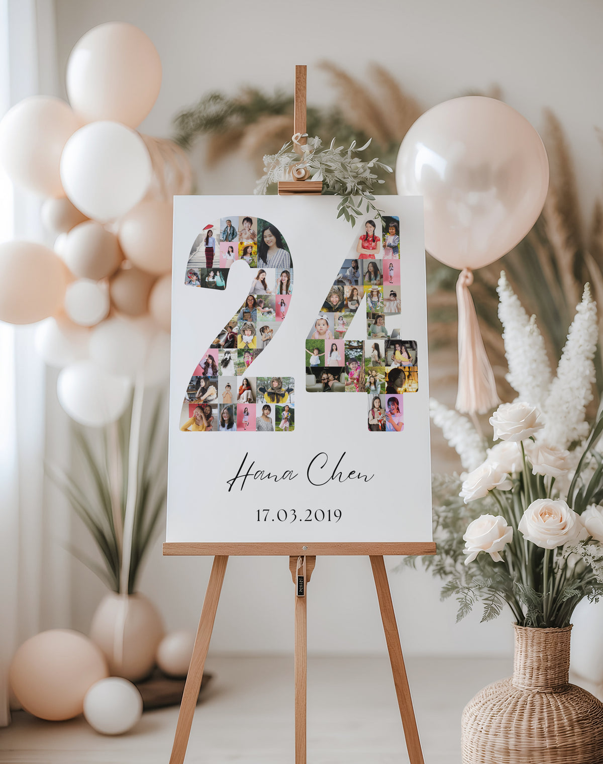 24 Birthday Photo Collage