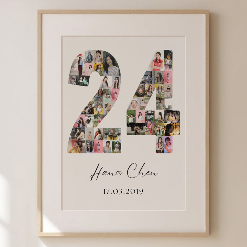 24 Birthday Photo Collage