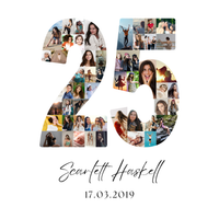 25 Birthday Photo Collage