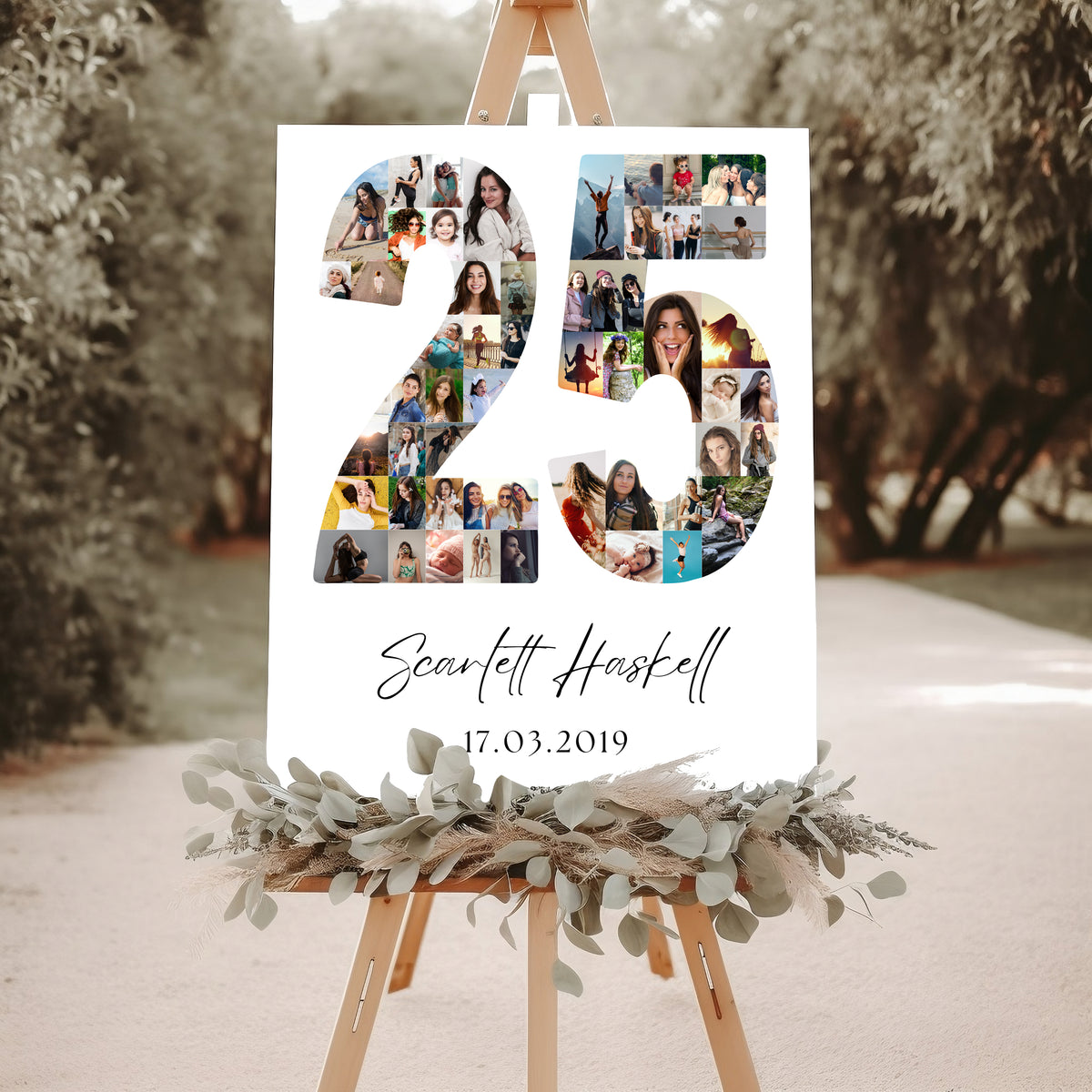 25 Birthday Photo Collage