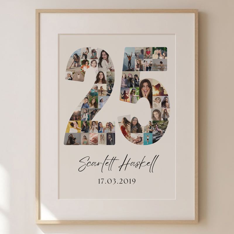 25 Birthday Photo Collage