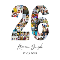 26 Birthday Photo Collage