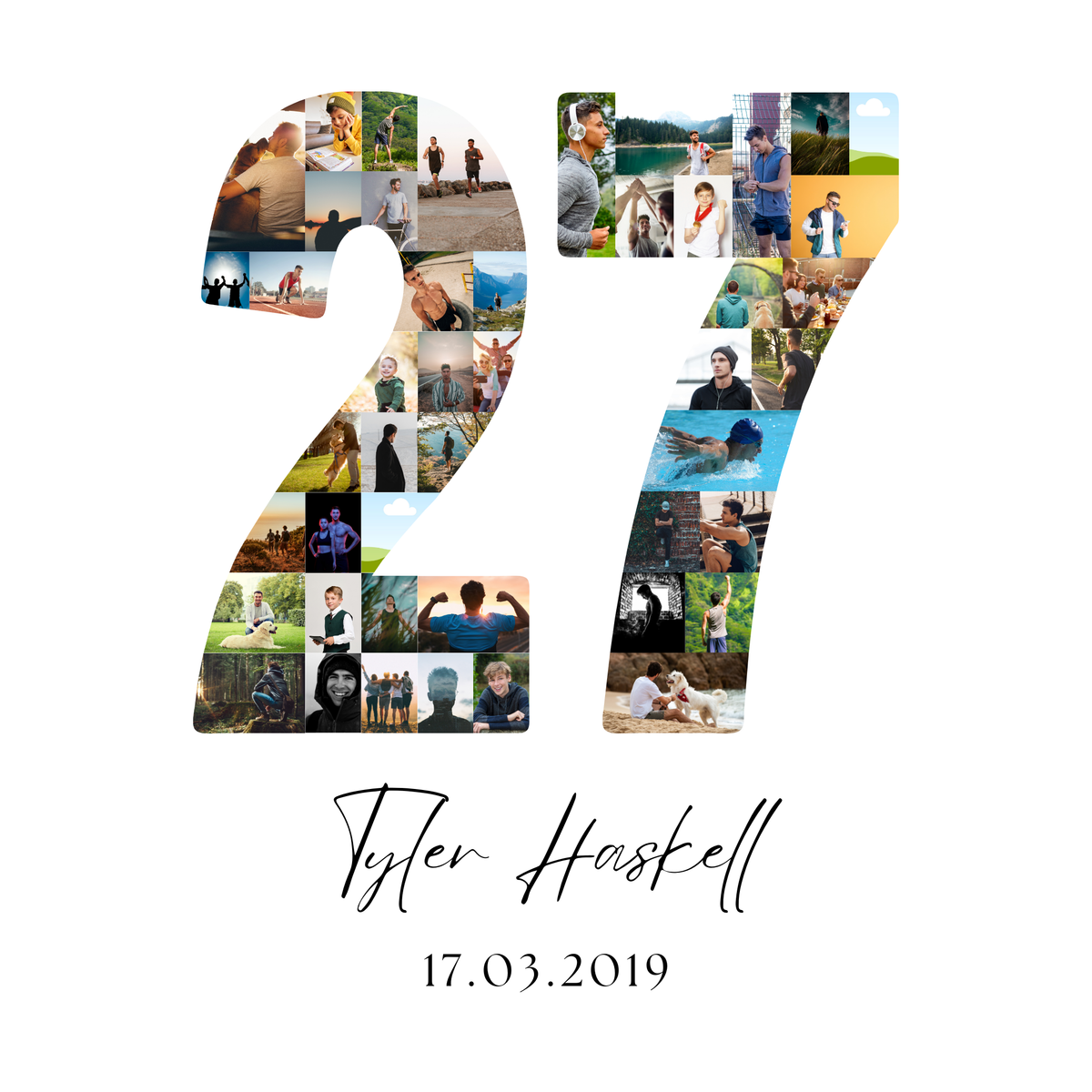 27 Birthday Photo Collage