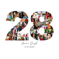 28 Birthday Photo Collage