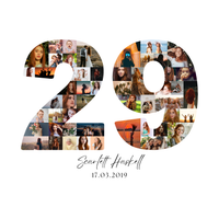 29 Birthday Photo Collage