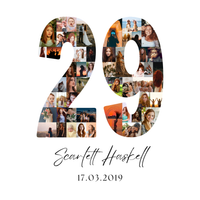 29 Birthday Photo Collage