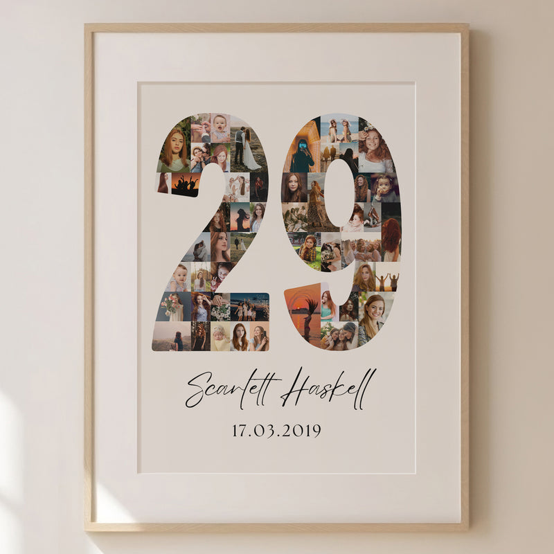 29 Birthday Photo Collage