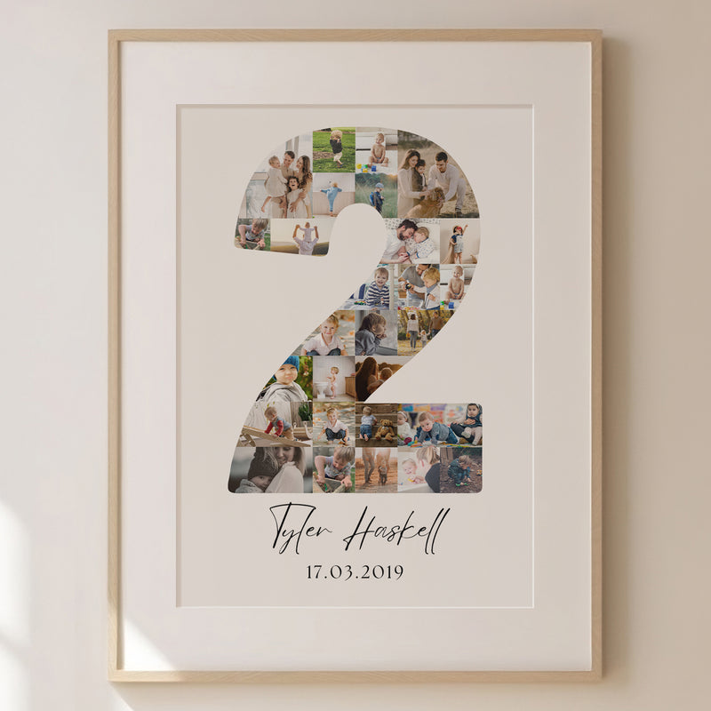 2 Birthday Photo Collage